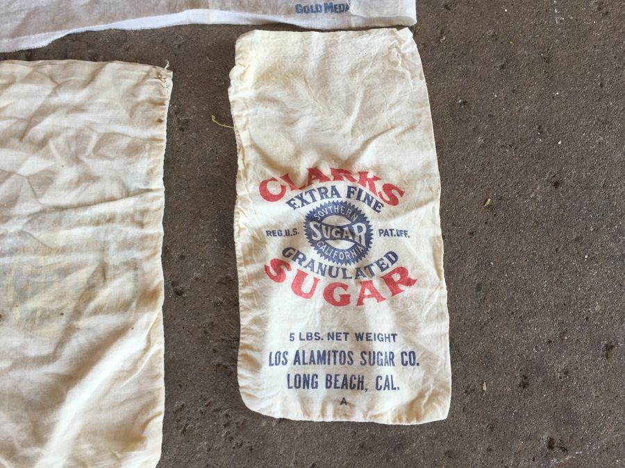 Vintage Flour And Sugar Bags