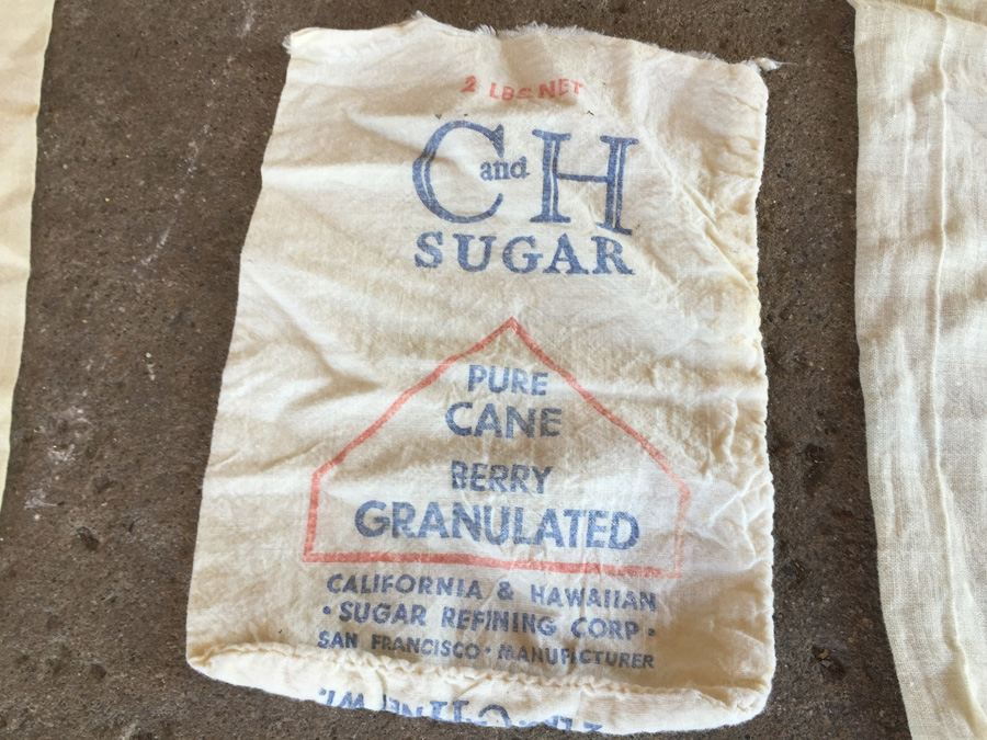 Vintage Flour And Sugar Bags