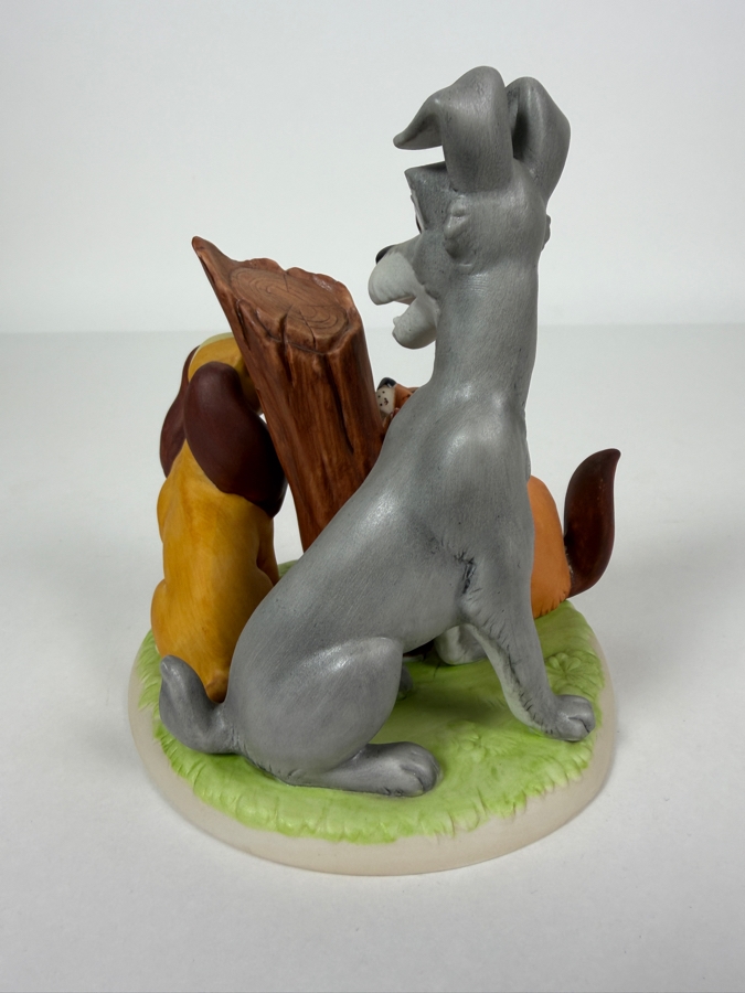 Vintage Grolier Disney's Magic Memories Lady And The Tramp Beaver Figurine Limited Edition 1,811/15,000 Designed By Walt Disney Artists 5.5'H [Photo 4]