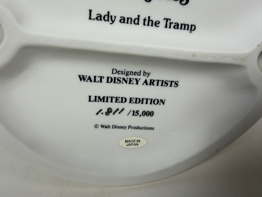 Vintage Grolier Disney's Magic Memories Lady And The Tramp Beaver Figurine Limited Edition 1,811/15,000 Designed By Walt Disney Artists 5.5'H [Photo 7]