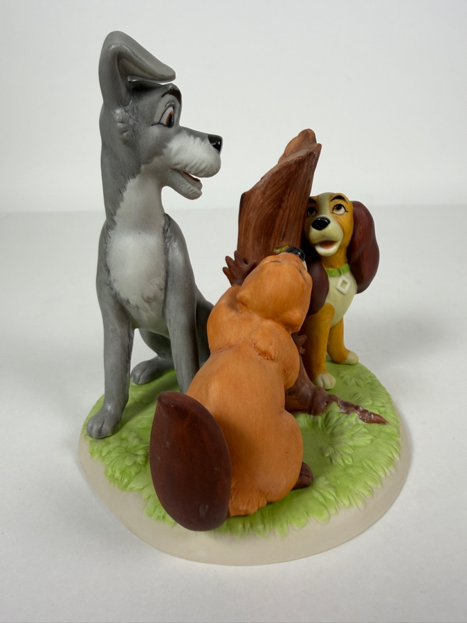 Vintage Grolier Disney's Magic Memories Lady And The Tramp Beaver Figurine Limited Edition 1,811/15,000 Designed By Walt Disney Artists 5.5'H [Photo 3]