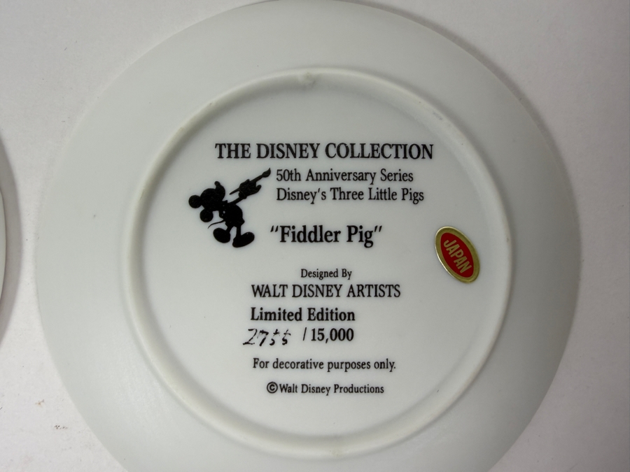 (4) Walt Disney Productions Three Little Pigs 50th Anniversary 1933-1983 Limited Edition Of 15,000 Collector Plate Set 4'W [Photo 10]