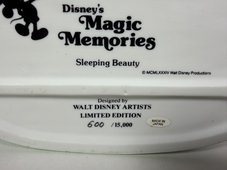 Vintage Grolier Disney's Magic Memories Sleeping Beauty Limited Edition 600/15,000 Figurine Designed By Walt Disney Artists 4.5'H [Photo 8]