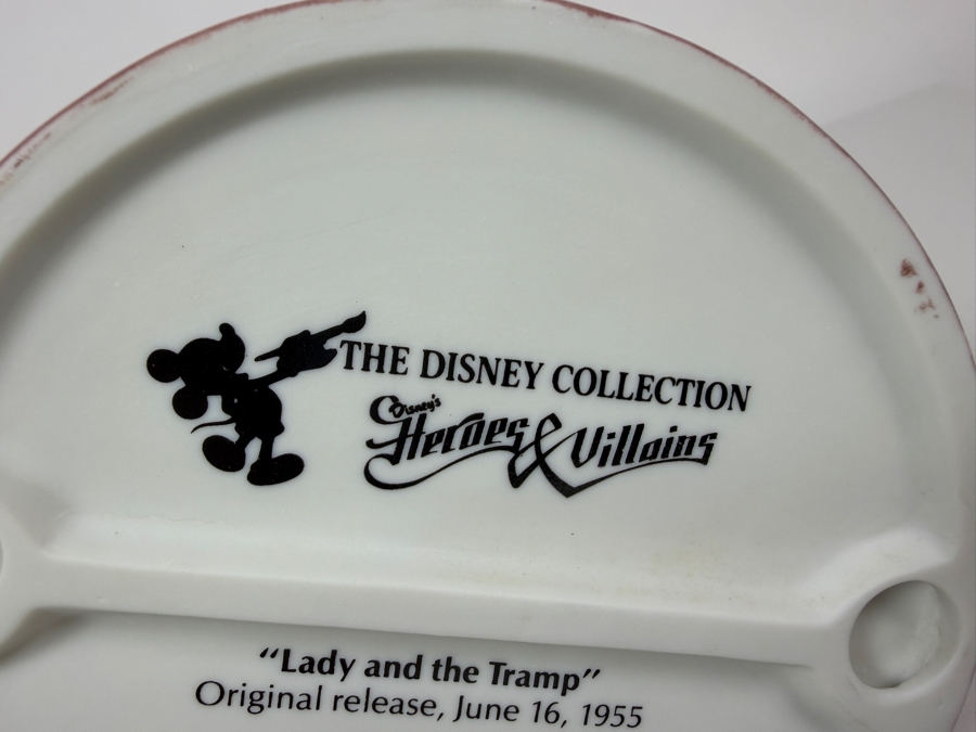 Vintage Grolier The Disney Collection Heroes & Villains Lady & The Tramp Aunt Sarah Si And Am Limited Edition 144/24,750 Figurine Designed By Walt Disney Artists 6.5'H [Photo 8]