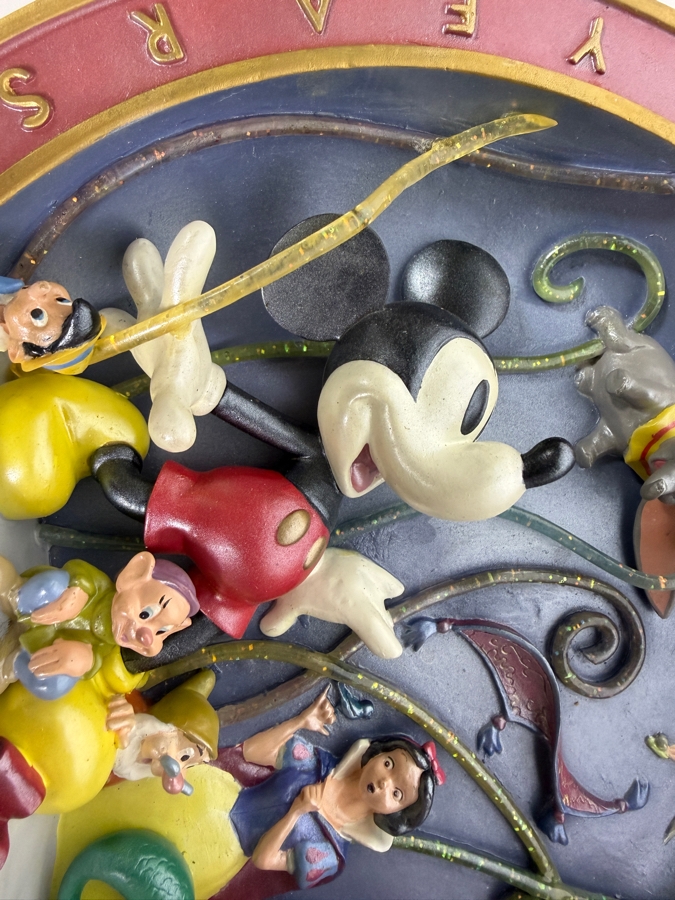 Disney's 75th Anniversary '75 Years Of Love & Laughter' Limited Edition 1,102/7,500 3D Collector Plate 8.5'W [Photo 7]