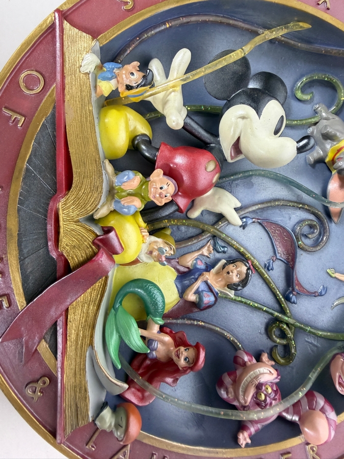 Disney's 75th Anniversary '75 Years Of Love & Laughter' Limited Edition 1,102/7,500 3D Collector Plate 8.5'W [Photo 4]