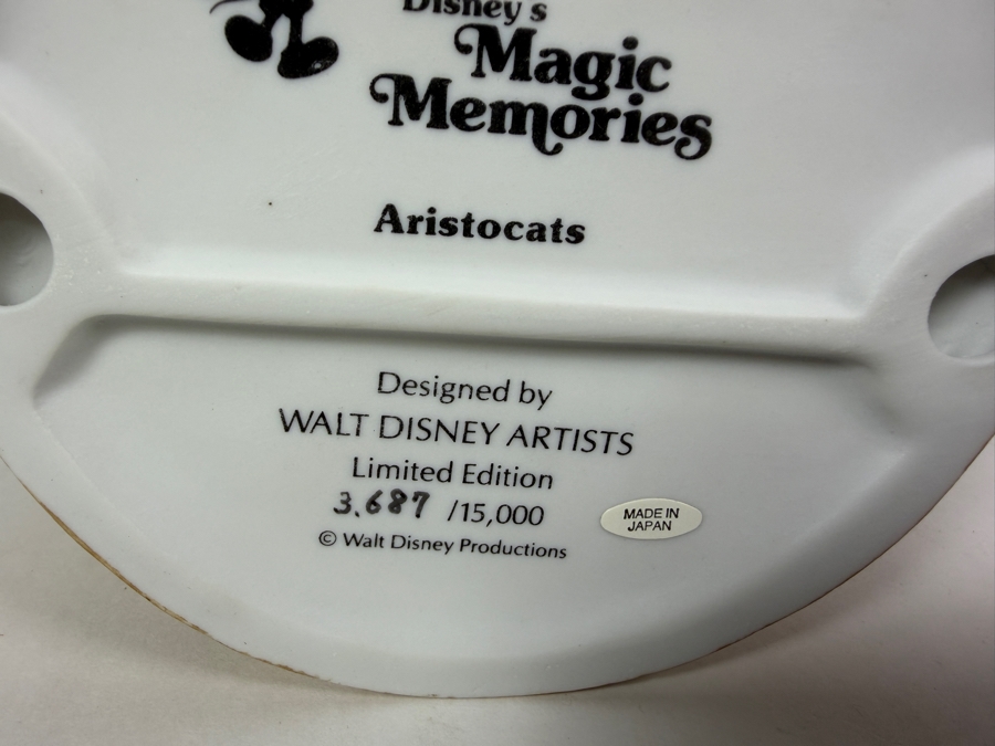 Vintage Grolier Disney's Magic Memories The Aristocats Limited Edition3,689/15,000 1980 Porcelain Figurine Designed By Walt Disney Artists 5.5'H [Photo 7]