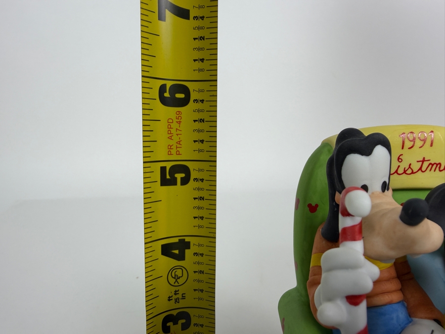 Vintage Disney Grolier Limited Edition 4,859/25,000 Worldwide 1991 The Night Before Christmas Mickey Mouse Goofy And Pluto Figurine 5.5'H [Photo 10]