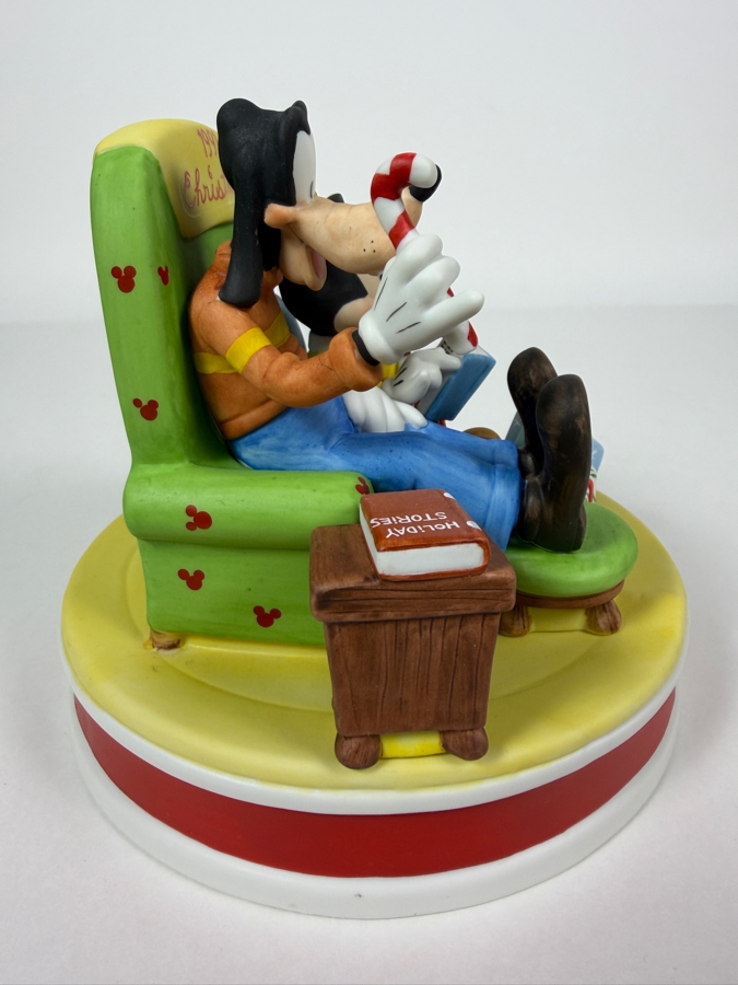 Vintage Disney Grolier Limited Edition 4,859/25,000 Worldwide 1991 The Night Before Christmas Mickey Mouse Goofy And Pluto Figurine 5.5'H [Photo 6]