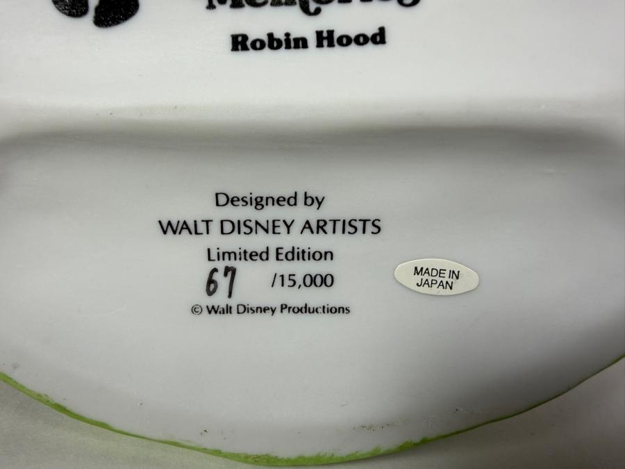 Vintage Grolier Disney Magic Memories Limited Edition 67/15,000 Worldwide Robin Hood, Maid Marian, And Prince John Figurine Designed By Walt Disney Artists 6'H [Photo 8]