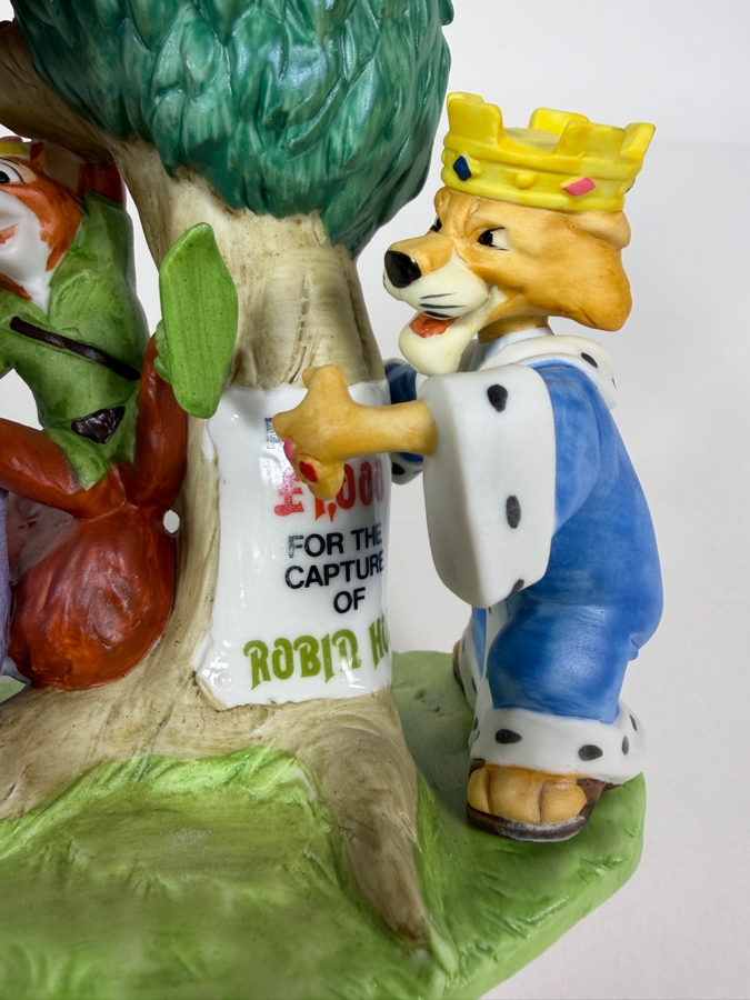 Vintage Grolier Disney Magic Memories Limited Edition 67/15,000 Worldwide Robin Hood, Maid Marian, And Prince John Figurine Designed By Walt Disney Artists 6'H [Photo 2]
