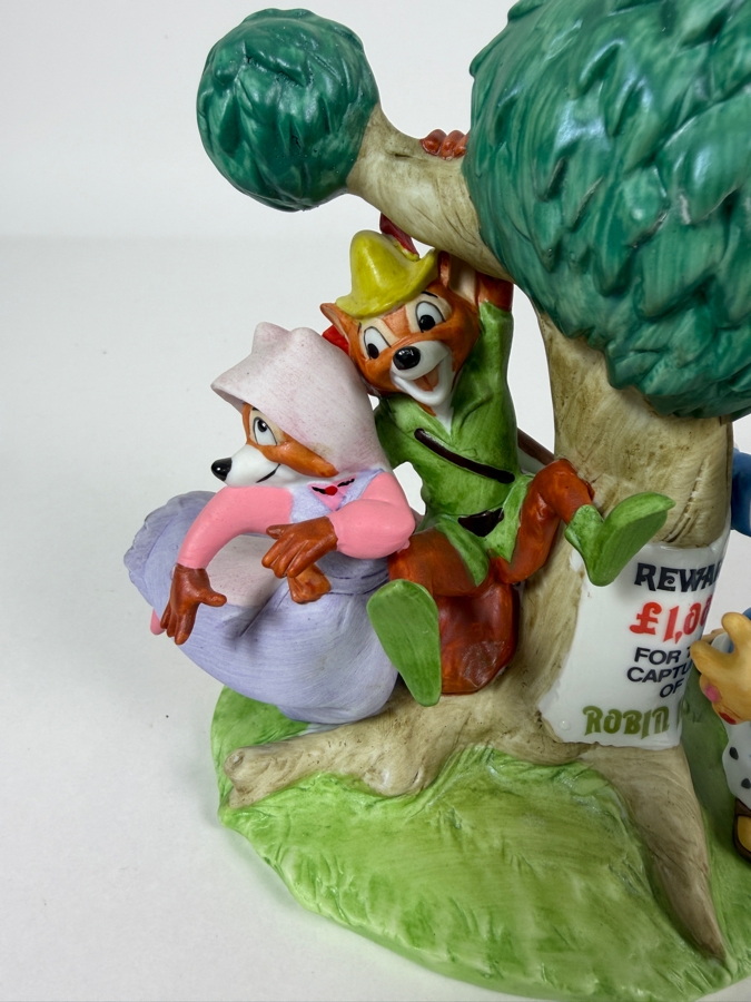 Vintage Grolier Disney Magic Memories Limited Edition 67/15,000 Worldwide Robin Hood, Maid Marian, And Prince John Figurine Designed By Walt Disney Artists 6'H [Photo 4]
