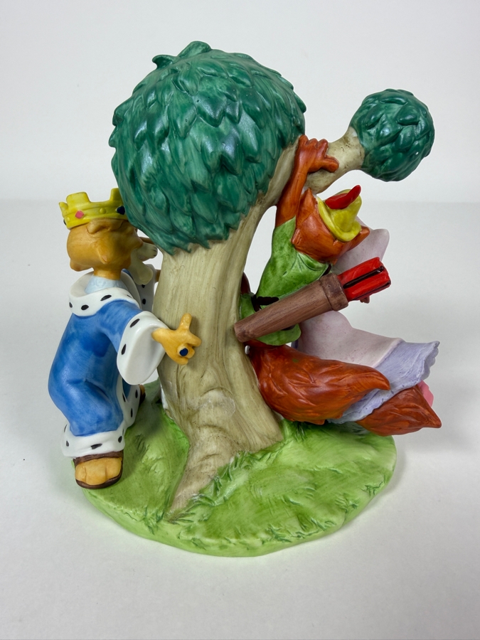 Vintage Grolier Disney Magic Memories Limited Edition 67/15,000 Worldwide Robin Hood, Maid Marian, And Prince John Figurine Designed By Walt Disney Artists 6'H [Photo 5]