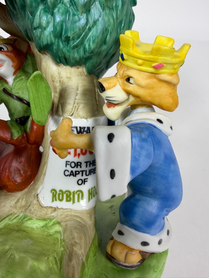 Vintage Grolier Disney Magic Memories Limited Edition 67/15,000 Worldwide Robin Hood, Maid Marian, And Prince John Figurine Designed By Walt Disney Artists 6'H [Photo 3]