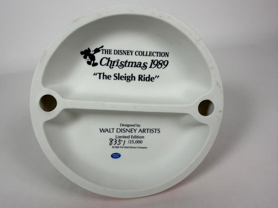 Vintage Grolier Disney Magic Memories Limited Edition 8,351/25,000 Worldwide 1989 Christmas Mickey Mouse, Minnie Mouse, And Goofy Sleigh Ride Figurine Designed By Walt Disney Artists 6'H [Photo 6]