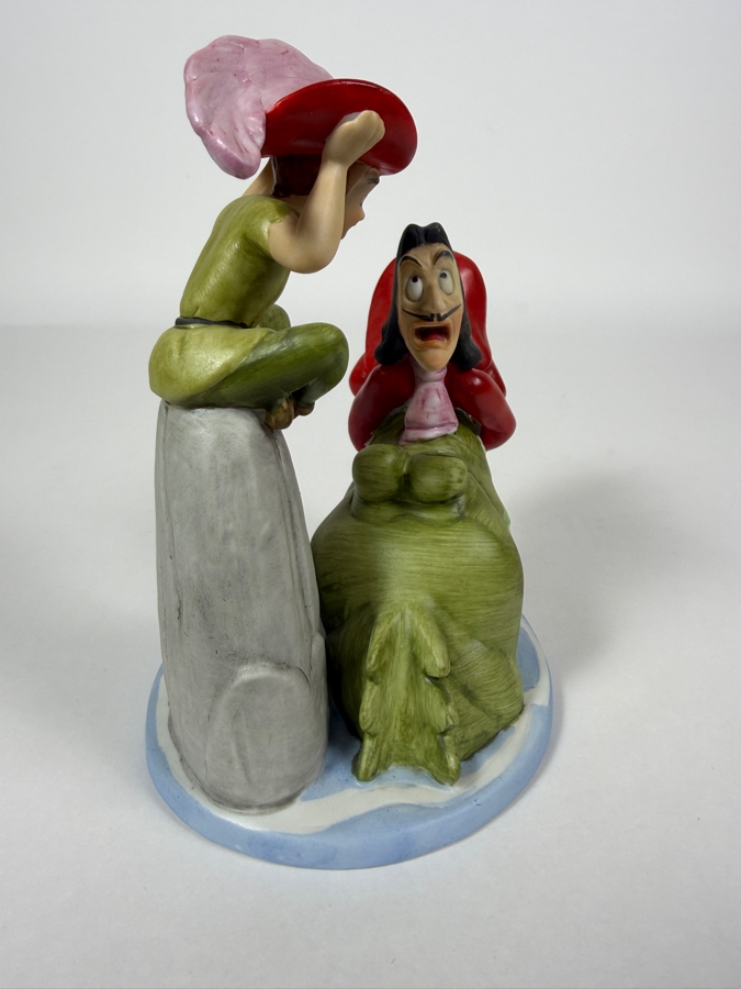 Vintage Grolier Disney's Magic Memories Limited Edition 255/15,000 Worldwide Peter Pan, Captain Hook, And Tick-Tock The Crocodile Figurine Designed By Walt Disney Artists 6'H [Photo 7]