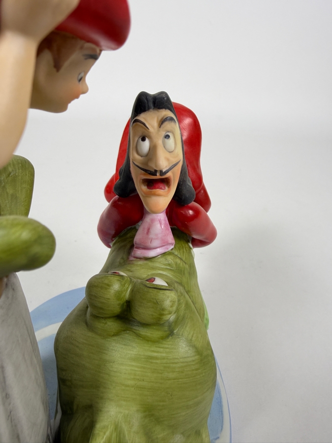 Vintage Grolier Disney's Magic Memories Limited Edition 255/15,000 Worldwide Peter Pan, Captain Hook, And Tick-Tock The Crocodile Figurine Designed By Walt Disney Artists 6'H [Photo 8]
