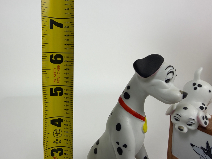 Vintage Grolier Disney Magic Memories Limited Edition 1,329/15,000 Worldwide 101 Dalmatians Pongo And Puppies Watching TV Figurine Designed By Walt Disney Artists 6.5'H [Photo 9]
