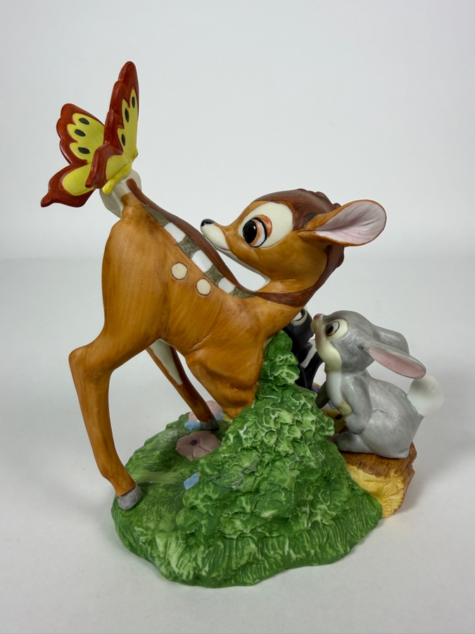 Vintage Grolier Disney Magic Memories Limited Edition 470/15,000 Worldwide Bambi, Thumper, And Flower Figurine Designed By Walt Disney Artists 6'H [Photo 3]