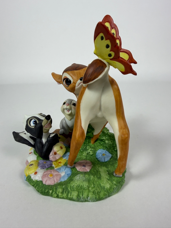 Vintage Grolier Disney Magic Memories Limited Edition 470/15,000 Worldwide Bambi, Thumper, And Flower Figurine Designed By Walt Disney Artists 6'H [Photo 2]