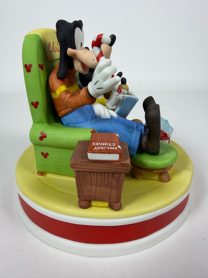 Vintage Disney Grolier Limited Edition 7,618/25,000 Worldwide 1991 The Night Before Christmas Mickey Mouse Goofy And Pluto Figurine 5.5'H [Photo 5]