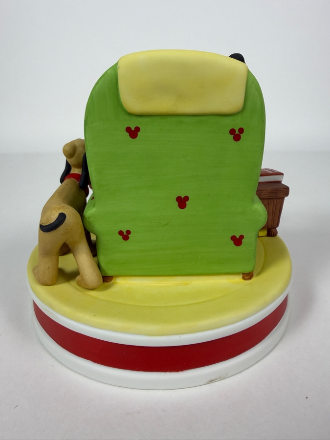 Vintage Disney Grolier Limited Edition 7,618/25,000 Worldwide 1991 The Night Before Christmas Mickey Mouse Goofy And Pluto Figurine 5.5'H [Photo 4]