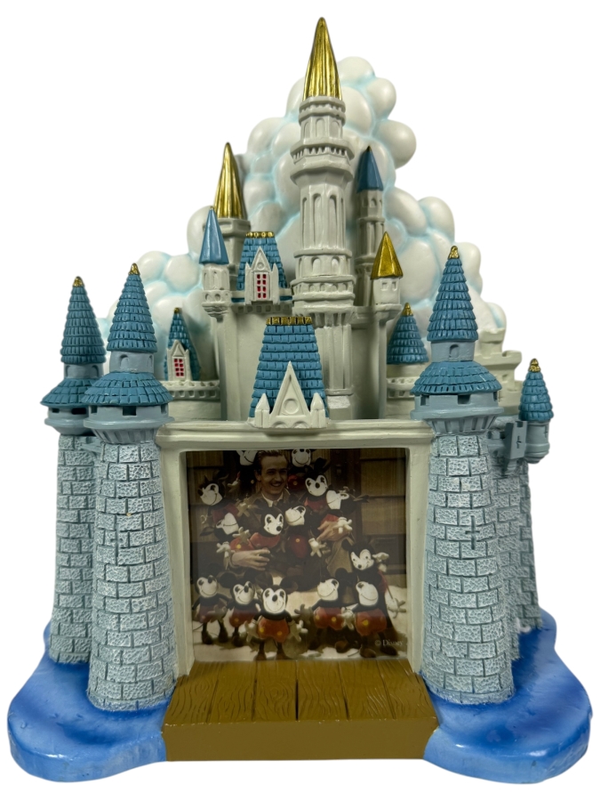Walt Disney World Vintage 1997 Cinderella Castle 3D Ceramic Picture Frame 8'H