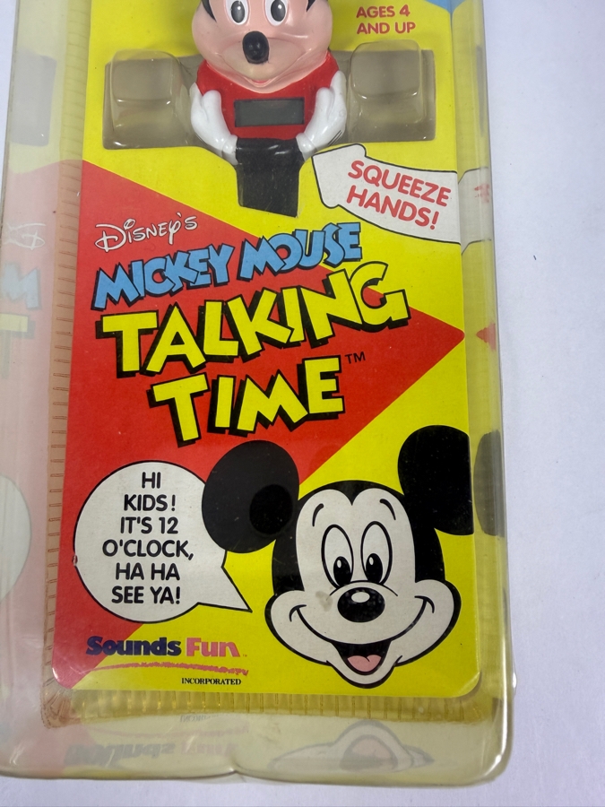 Disney's Mickey Mouse Talking Time Interactive Digital Watch With Animated Mouth And Talking Alarm 10'H [Photo 4]