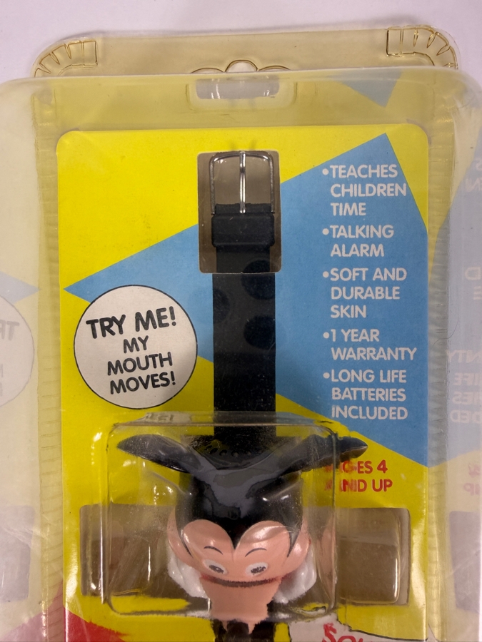 Disney's Mickey Mouse Talking Time Interactive Digital Watch With Animated Mouth And Talking Alarm 10'H [Photo 3]