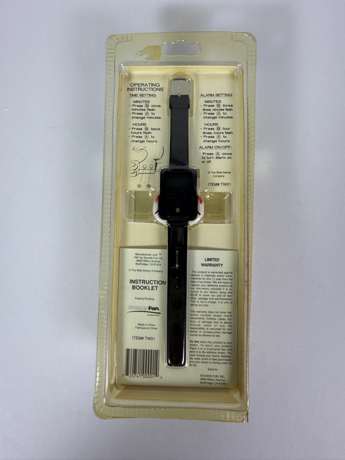 Disney's Mickey Mouse Talking Time Interactive Digital Watch With Animated Mouth And Talking Alarm 10'H [Photo 5]