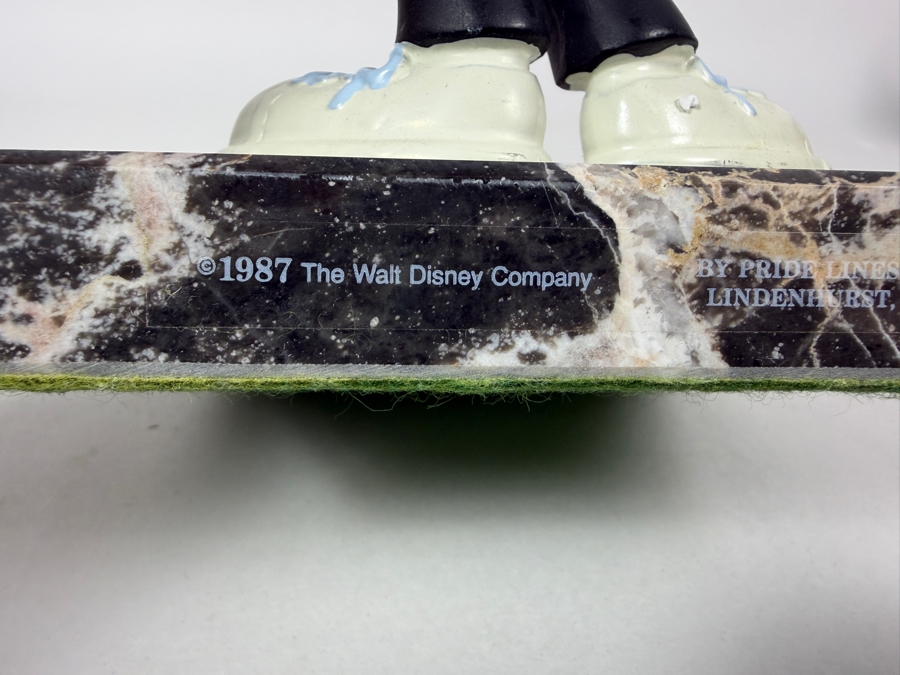 Rare 1987 Walt Disney 60 Years Mickey With You Resin Figurine On Marble Base 7.5'H [Photo 7]