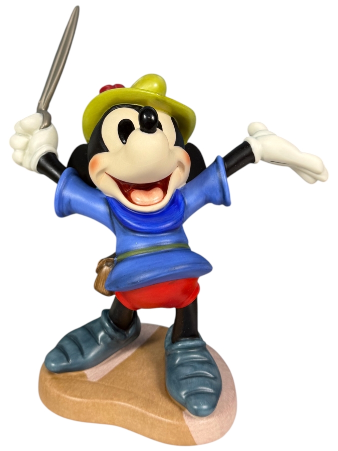 Walt Disney Classics Collection 1993 Members Only Mickey Mouse 'I Let 'Em Have It!' Brave Little Tailor Figurine 7.5'H [Photo 2]