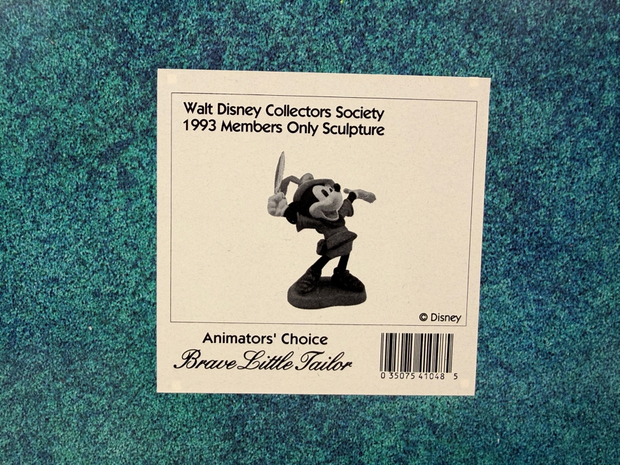 Walt Disney Classics Collection 1993 Members Only Mickey Mouse 'I Let 'Em Have It!' Brave Little Tailor Figurine 7.5'H [Photo 10]