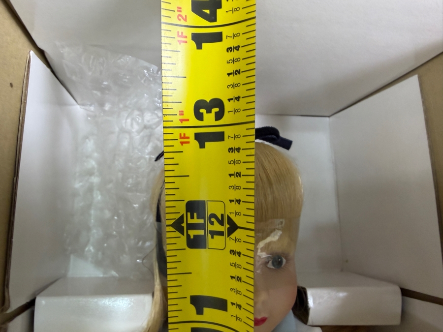 Vintage Grolier The Disney Collection Alice In Wonderland Grolier Porcelain Doll With Original Box 13'H [Photo 4]
