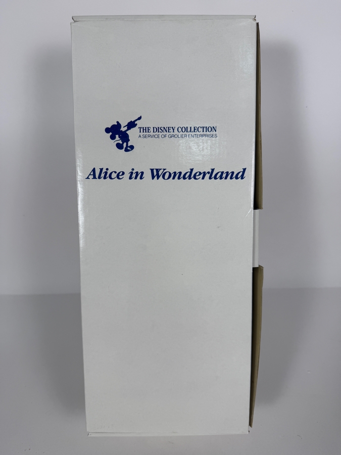 Vintage Grolier The Disney Collection Alice In Wonderland Grolier Porcelain Doll With Original Box 13'H [Photo 4]