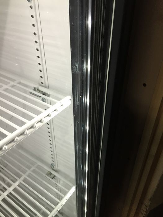 True Glass Door Refrigerated Merchandiser Fridge with LED Lighting, Black Exterior $1,500 Retail - Bar Man Cave [Photo 12]
