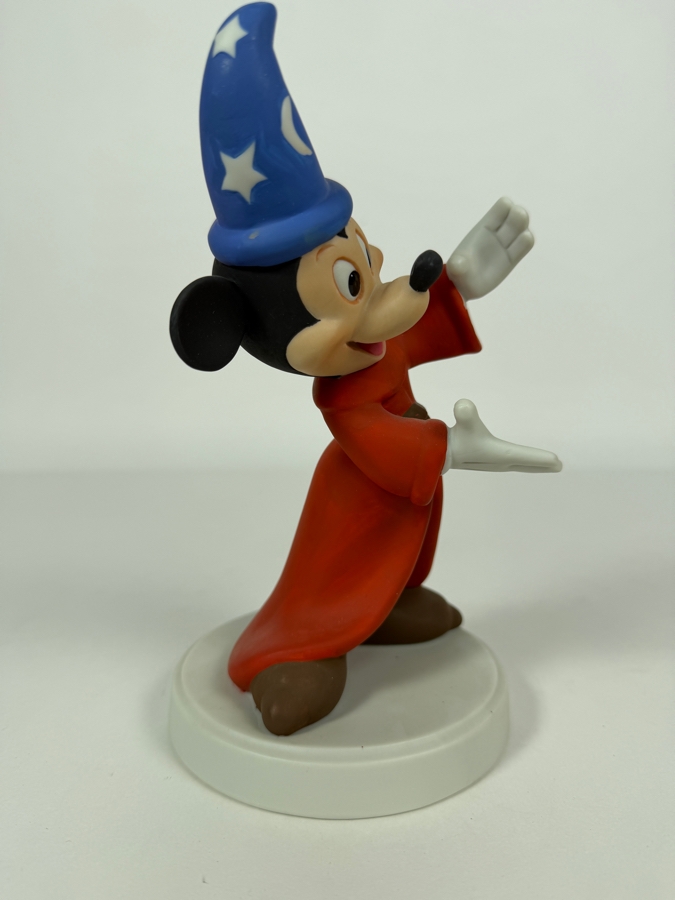 Vintage Disney Sorcerer Mickey Mouse Porcelain Figurine 8'H [Photo 3]