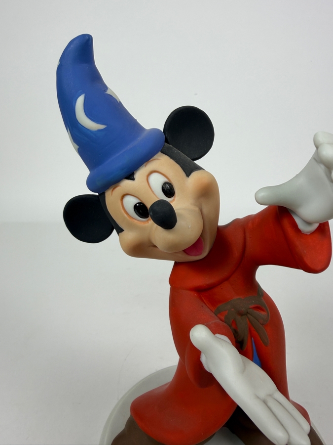 Vintage Disney Sorcerer Mickey Mouse Porcelain Figurine 8'H [Photo 2]