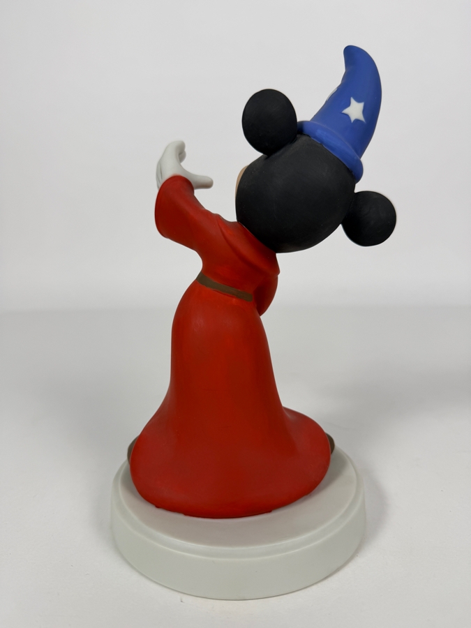 Vintage Disney Sorcerer Mickey Mouse Porcelain Figurine 8'H [Photo 4]