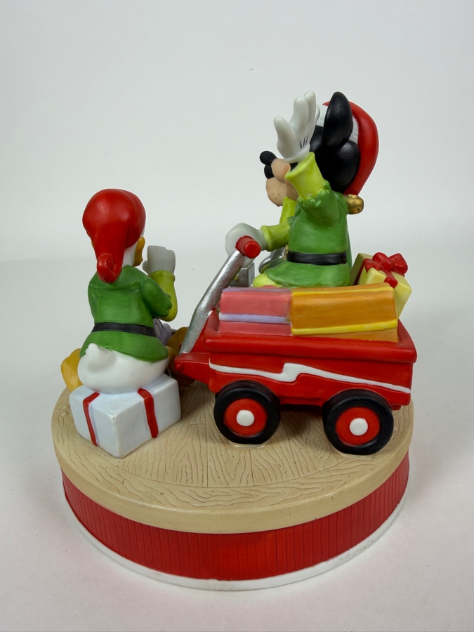 Vintage Disney Grolier Limited Edition 3,928/25,000 Worldwide 1993 Santa's Workshop Mickey Mouse, Goofy, And Donald Duck Figurine 6'H [Photo 5]