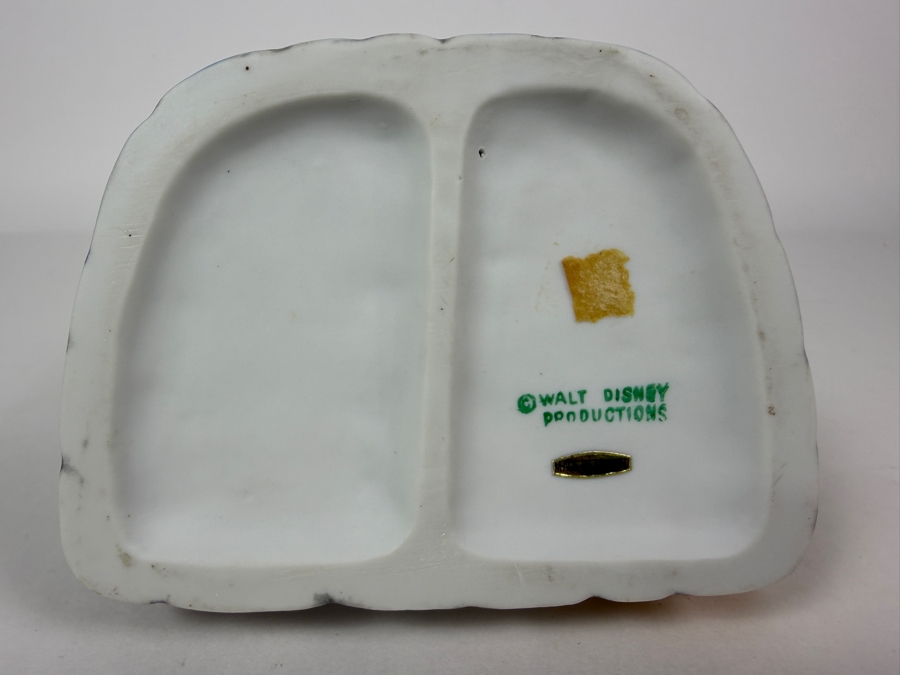 Vintage Walt Disney Productions Lady And The Tramp Ceramic Spaghetti Dinner Scene Figurine 6.5'H [Photo 5]