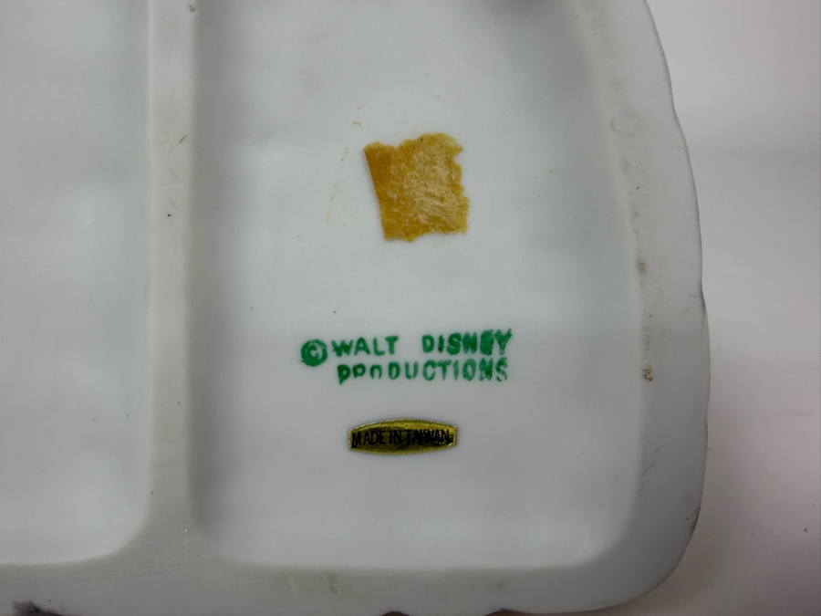 Vintage Walt Disney Productions Lady And The Tramp Ceramic Spaghetti Dinner Scene Figurine 6.5'H [Photo 6]