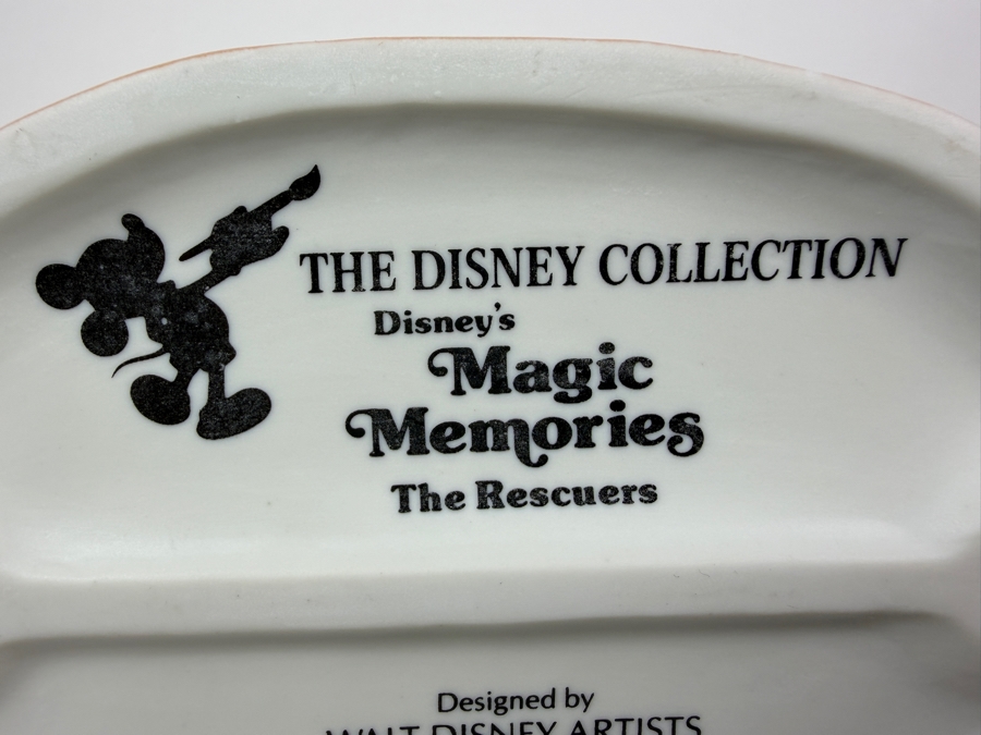 Vintage Grolier Disney Magic Memories Limited Edition 1,680/15,000 Worldwide The Rescuers Bernard, Miss Bianca, And Evinrude Figurine Designed By Walt Disney Artists 5.5'H [Photo 5]