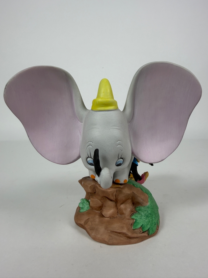 Vintage Grolier Disney Magic Memories Limited Edition 1,341/15,000 Worldwide Dumbo And Crows Porcelain Figurine Designed By Walt Disney Artists 5.5'H [Photo 3]