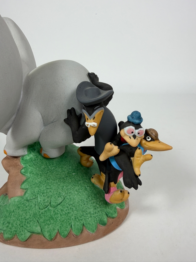 Vintage Grolier Disney Magic Memories Limited Edition 1,341/15,000 Worldwide Dumbo And Crows Porcelain Figurine Designed By Walt Disney Artists 5.5'H [Photo 2]