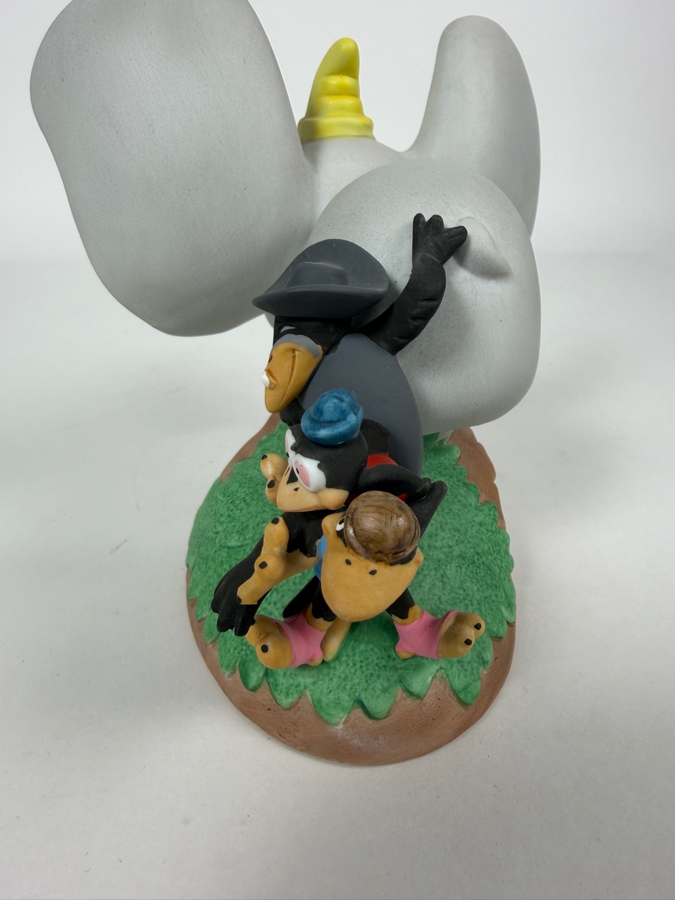Vintage Grolier Disney Magic Memories Limited Edition 1,341/15,000 Worldwide Dumbo And Crows Porcelain Figurine Designed By Walt Disney Artists 5.5'H [Photo 5]