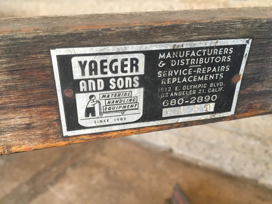 Vintage Yaeger and Sons / Maken Industrial Clamp Truck - Retails For $667 [Photo 8]