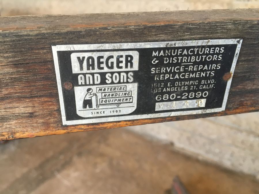 Vintage Yaeger and Sons / Maken Industrial Clamp Truck - Retails For $667 [Photo 12]