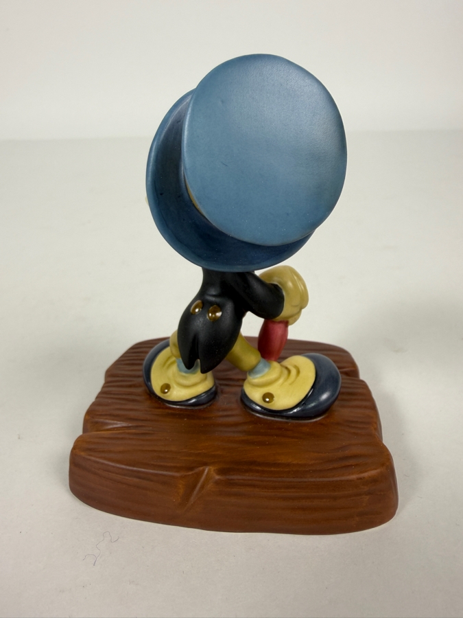 Walt Disney Classics Collection Jiminy Cricket Cricket’s The Name Miniature Porcelain Figurine In Original Box With Certificate Of Authenticity And Box 3.75'H [Photo 5]