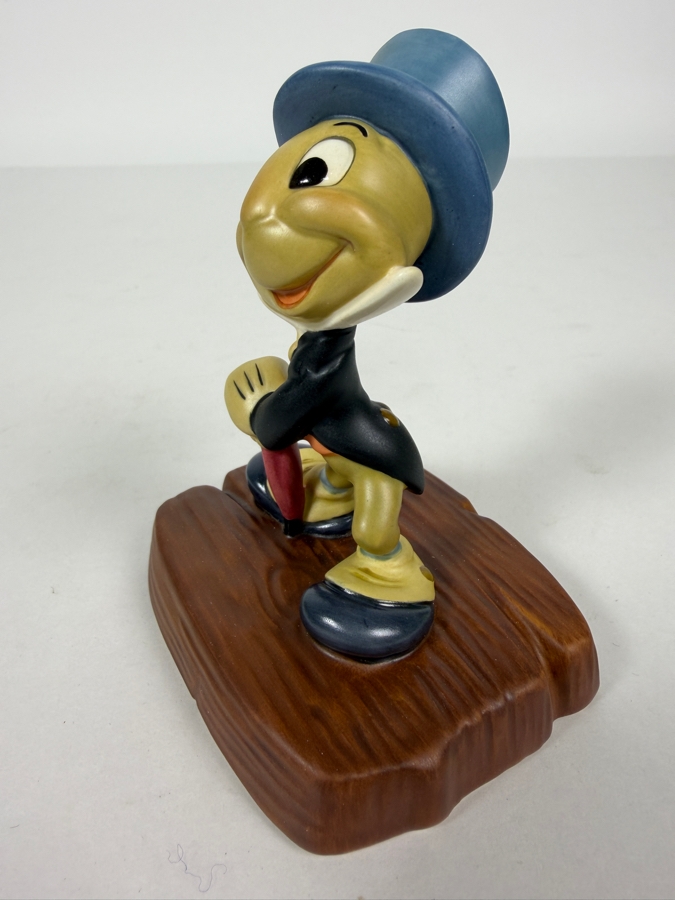 Walt Disney Classics Collection Jiminy Cricket Cricket’s The Name Miniature Porcelain Figurine In Original Box With Certificate Of Authenticity And Box 3.75'H [Photo 6]